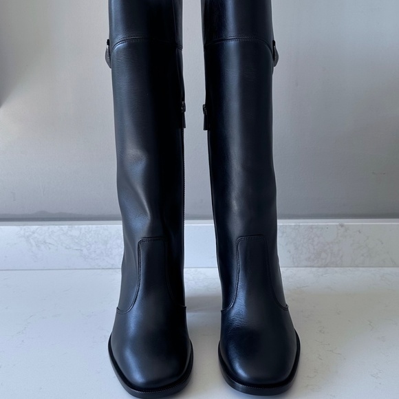 NIB | Zadig & Voltaire | Preiser | Black Leather Tall Boots - Picture 8 of 11